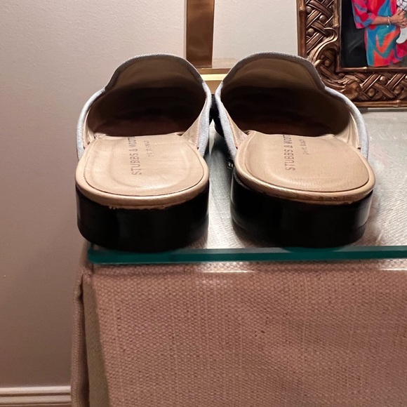Stubbs & Wooten Slide on Velvet Mules Flats Loafer - Picture 6 of 7